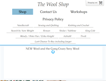 Tablet Screenshot of ludlow-woolshop.co.uk